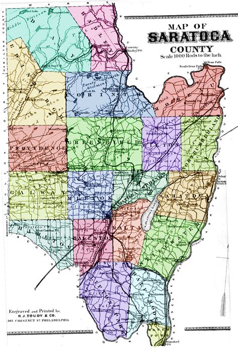 map of saratoga new york.